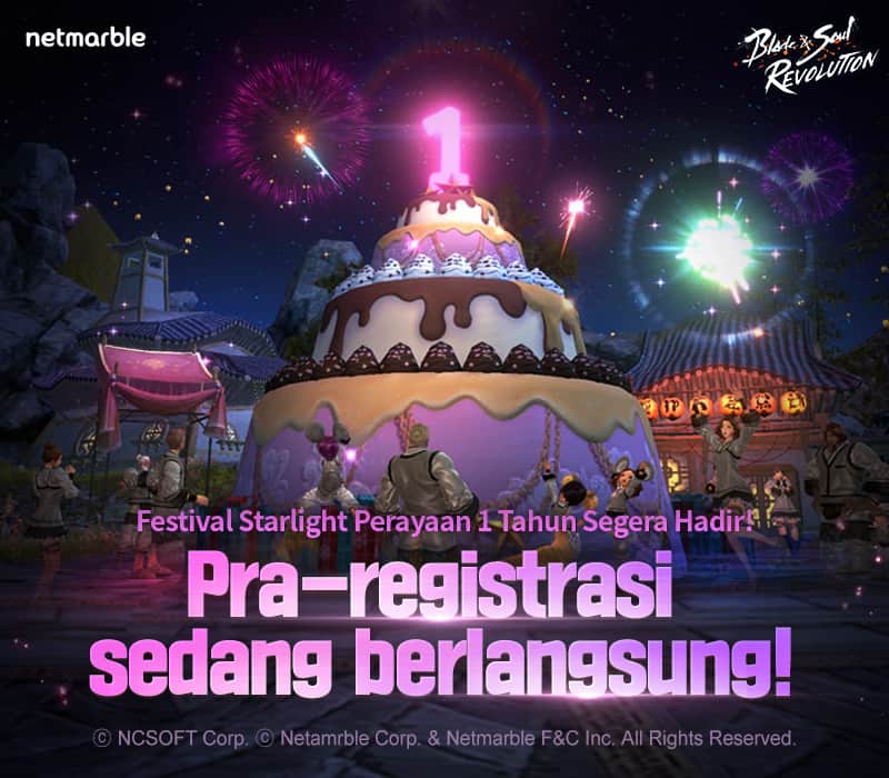 Blade&Soul Revolution Merilis Situs Web Pra-registrasi Spesial Perayaan 1 Tahun