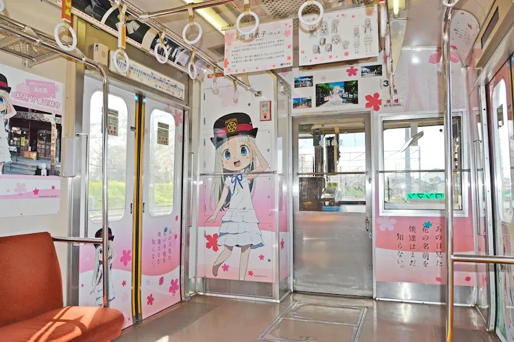 Desa Tempat Latar Cerita AnoHana Ikut Perayaan HUT ke-10 Seri Tersebut