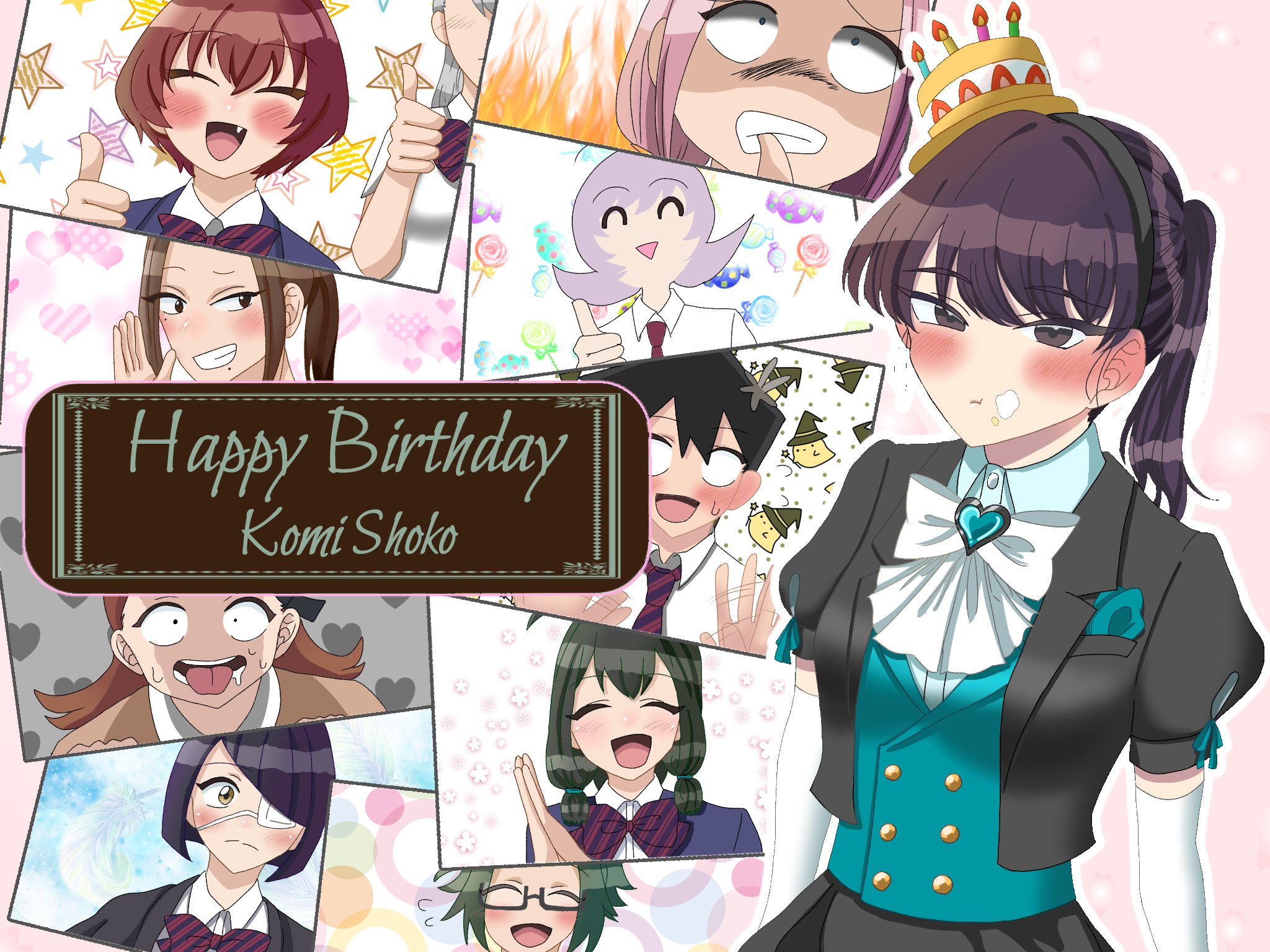 Komi-san wa, Komyushou Desu merayakan ulang tahun Shouko Komi