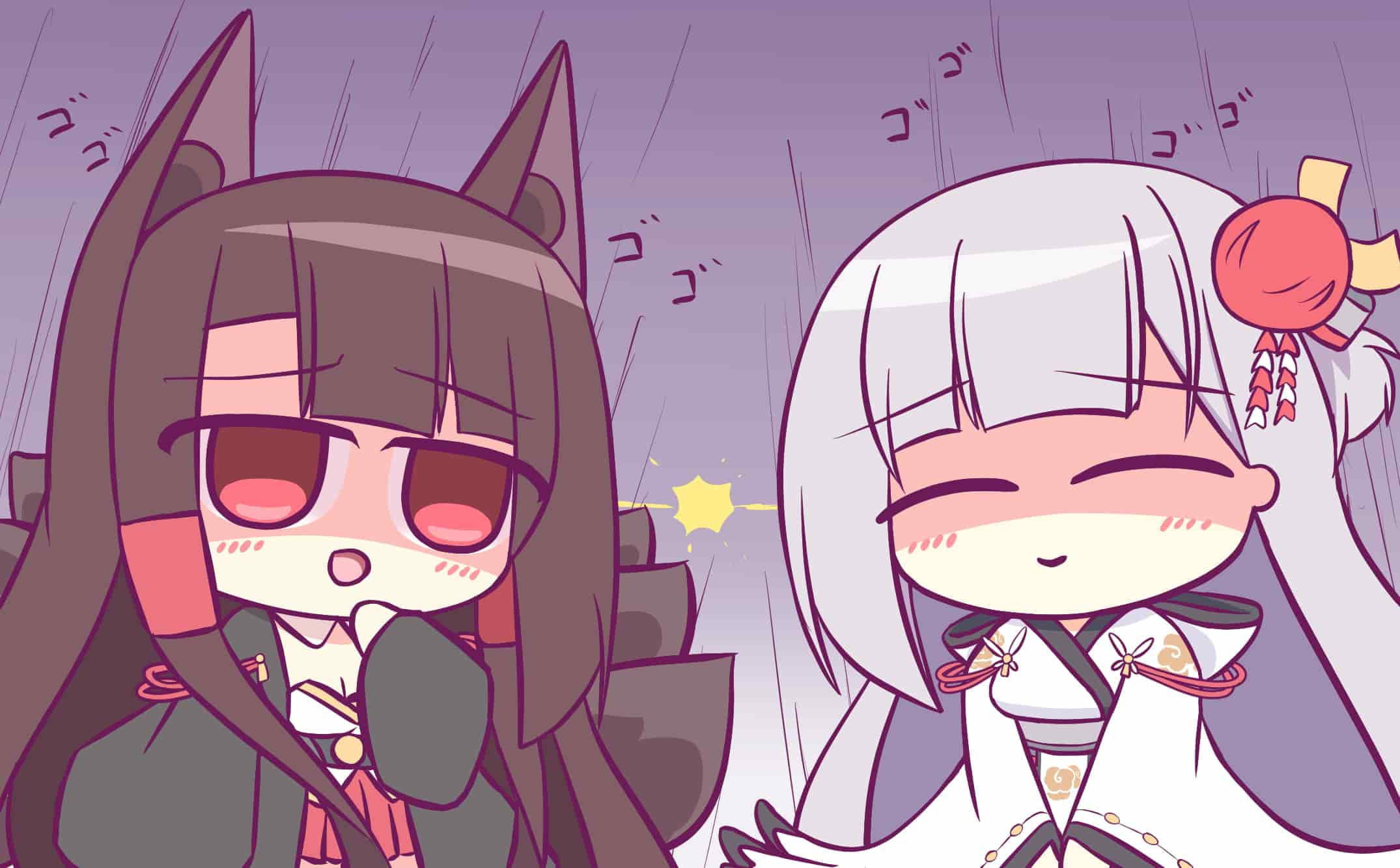 Seorang Siswa Dari China Mempresentasikan Wallpaper Azur Lane-nya yang Seksi