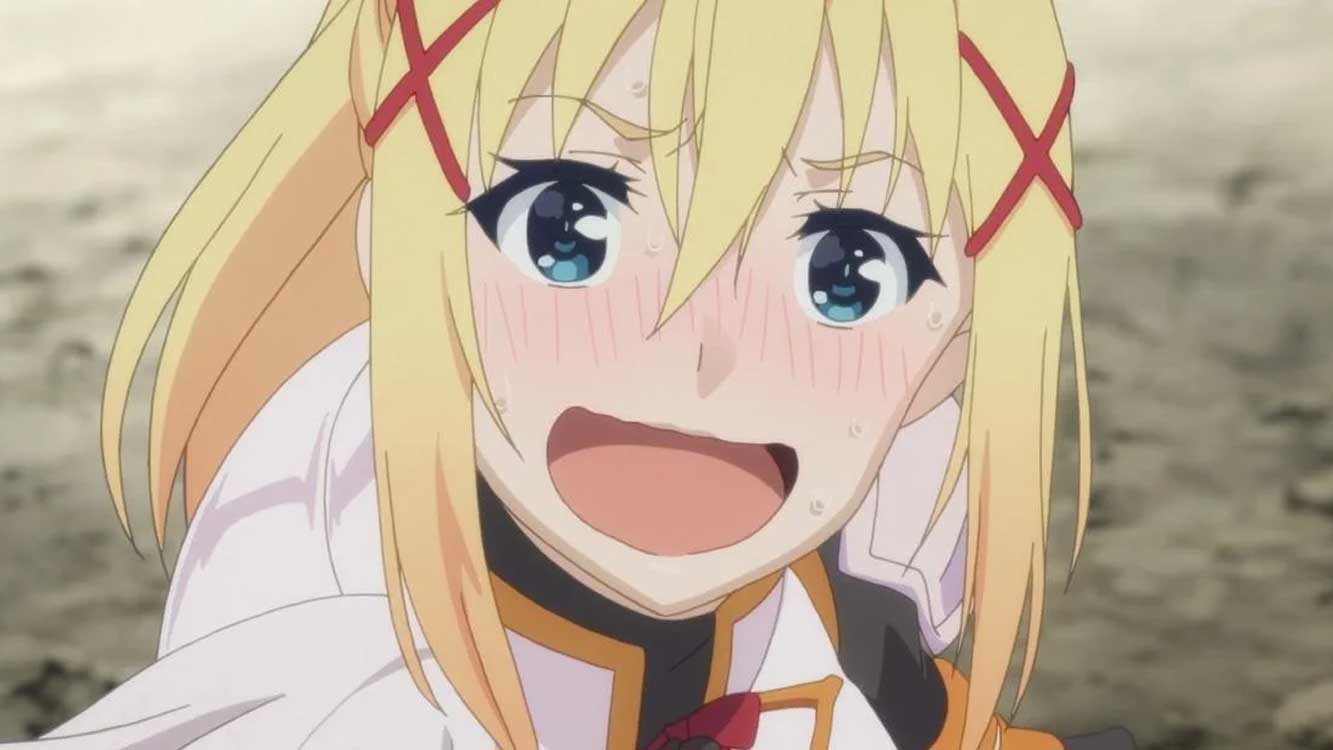 Seseorang akhirnya mengukur Oppai Darkness Dari Anime Konosuba