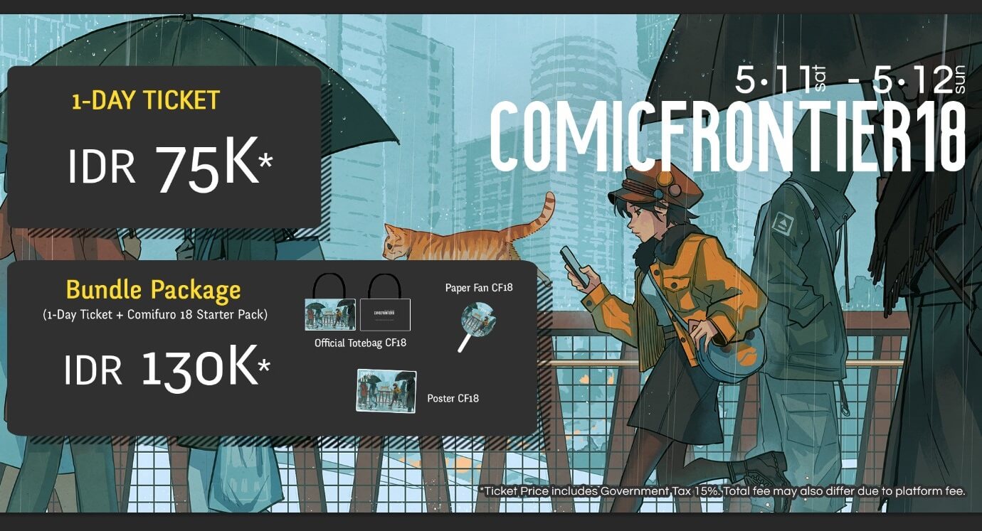 Comic Frontier 18 balik lagi nih jadi tempat kreatif buat Para Doujinshi!