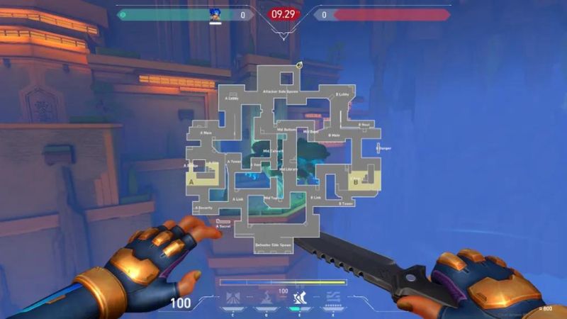 Layout Map Abyss VALORANT (sumber: Beebom)