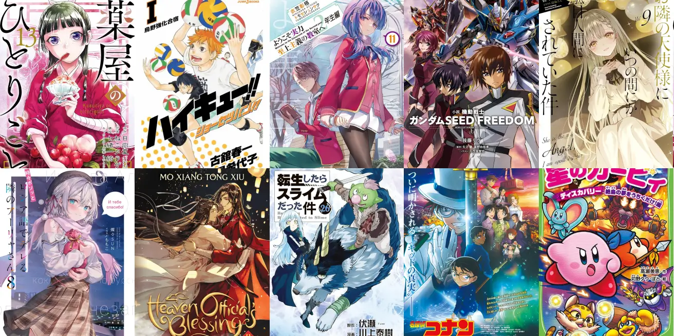 Peringkat 10 Seri Light Novel Terlaris di Jepang (Pertengahan Tahun 2024) Berdasarkan Data ORICON