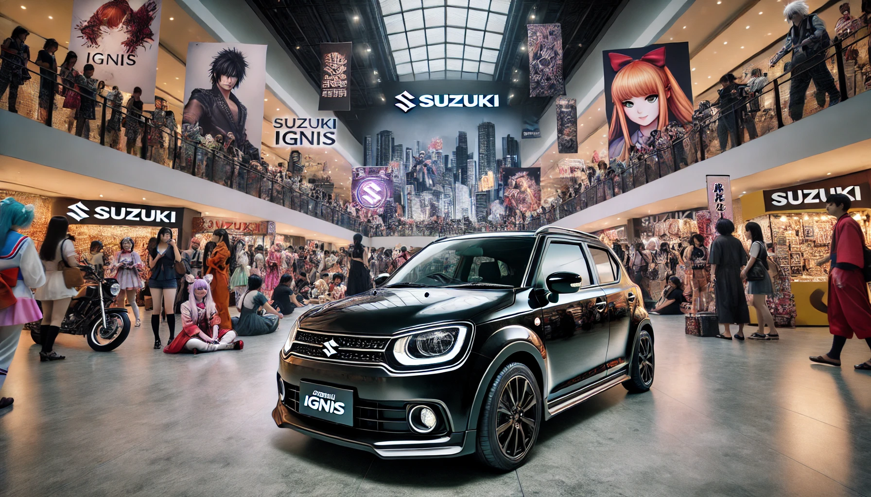 Suzuki Ignis in an indoor Japanese event