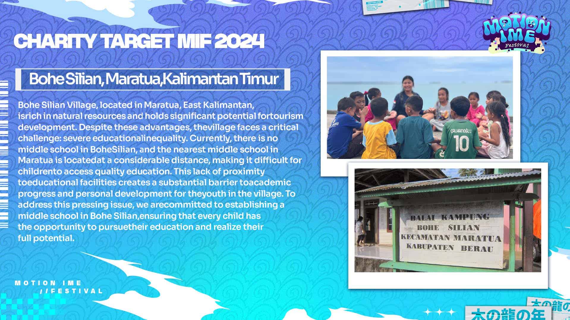 Charity Motion Ime 2024 Desa Bohe Silian di Kalimantan Timur