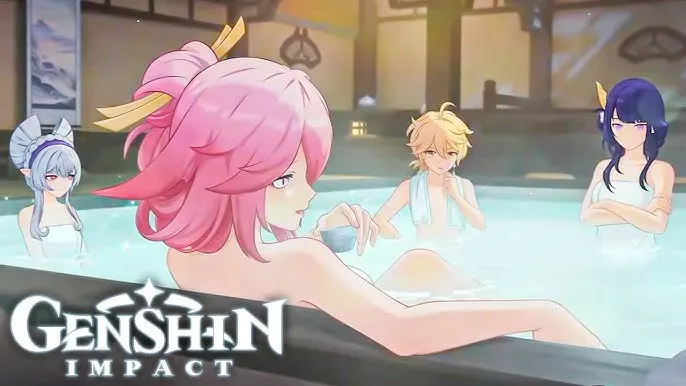 Genshin Impact Bikin Heboh Lagi! Aether Dicap 'Cringe' Gegara Adegan Onsen Campur Bareng Cewek-Cewek!