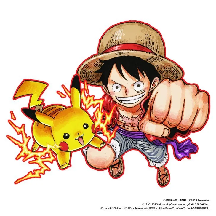 Kolaborasi Gila! Weekly Shonen Jump x Pokemon Rilis Ilustrasi Eksklusif, Ada Luffy & Pikachu!