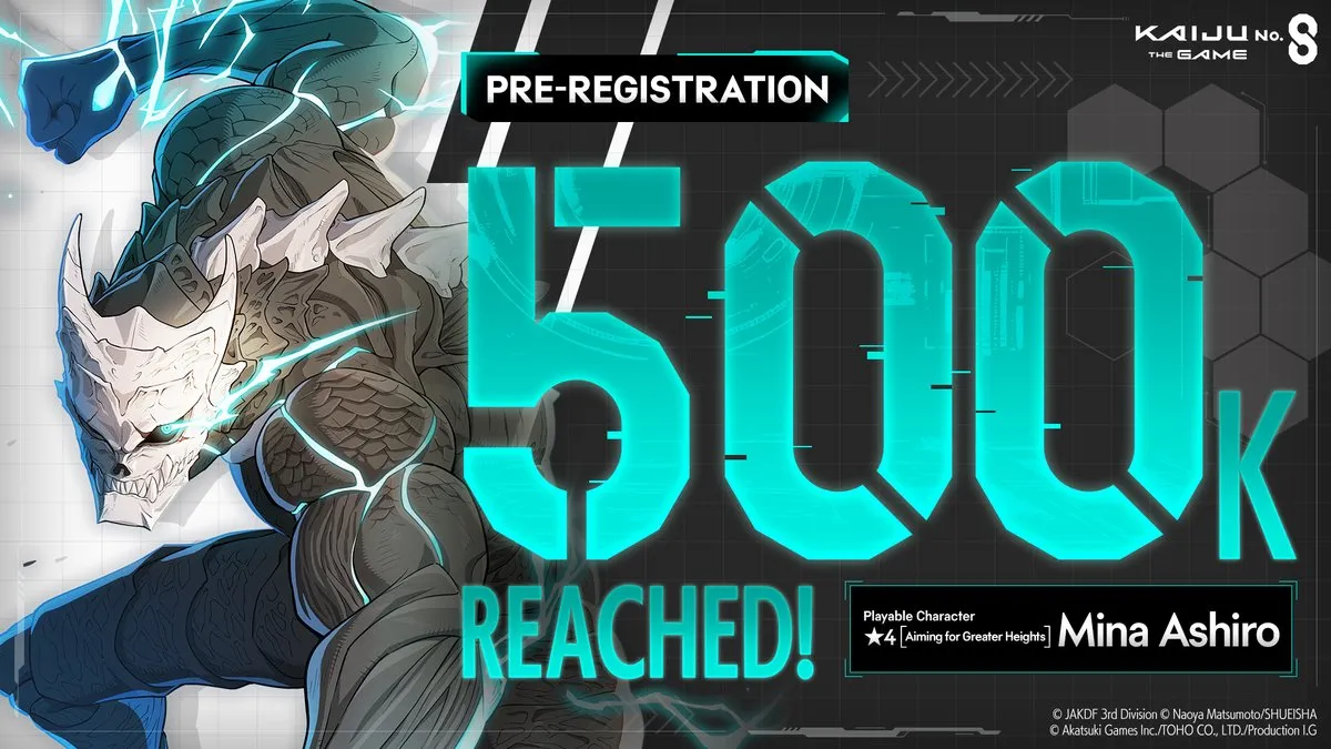 Game Anime "Kaiju No. 8 THE GAME" Tembus 500K Pre-Registrasi, Hadiah Baru Dibuka!