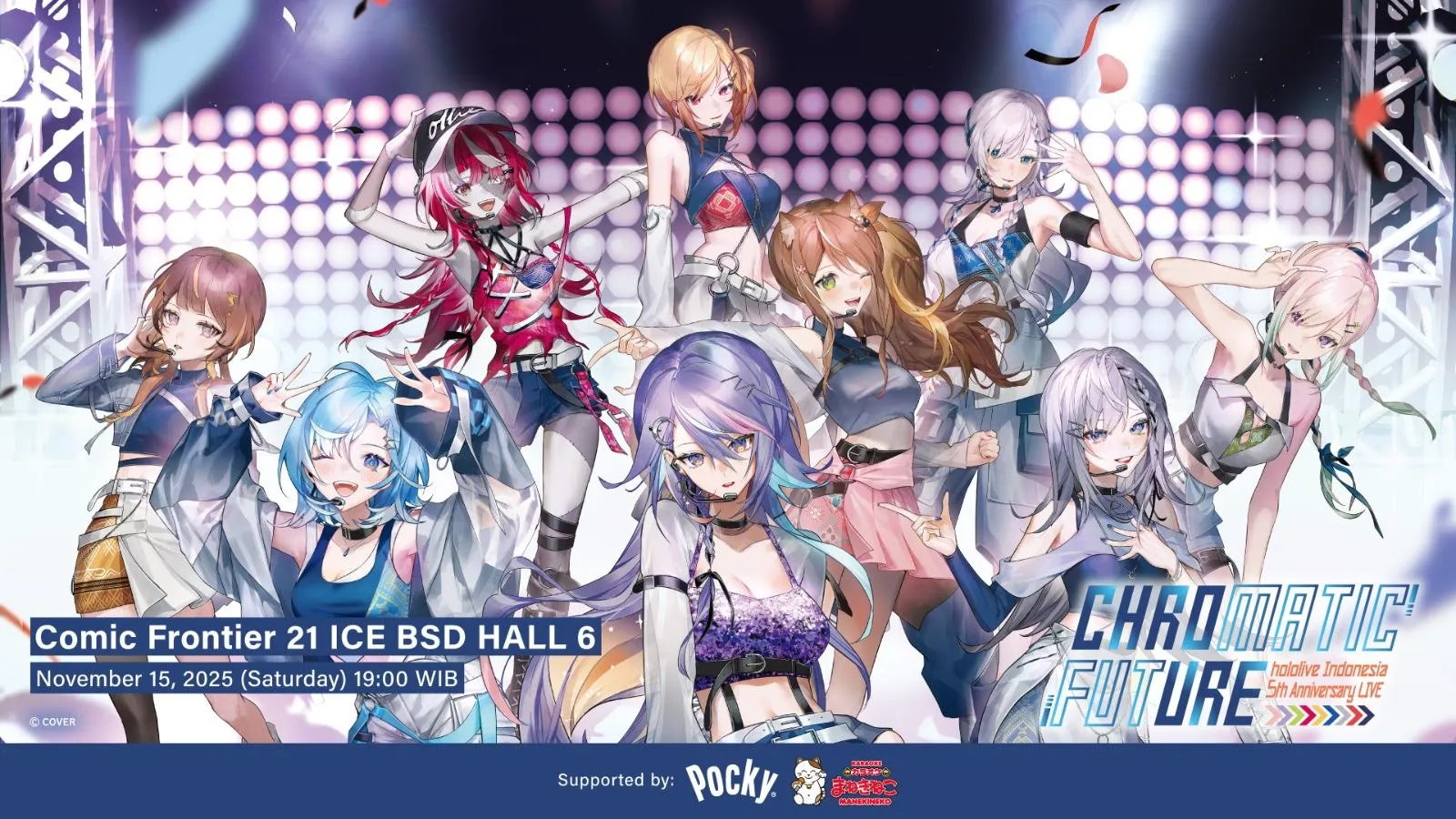 Konser Offline Pertama Hololive Indonesia Bakal Digelar 15 November 2025 Pas Event Comic Frontier 21!
