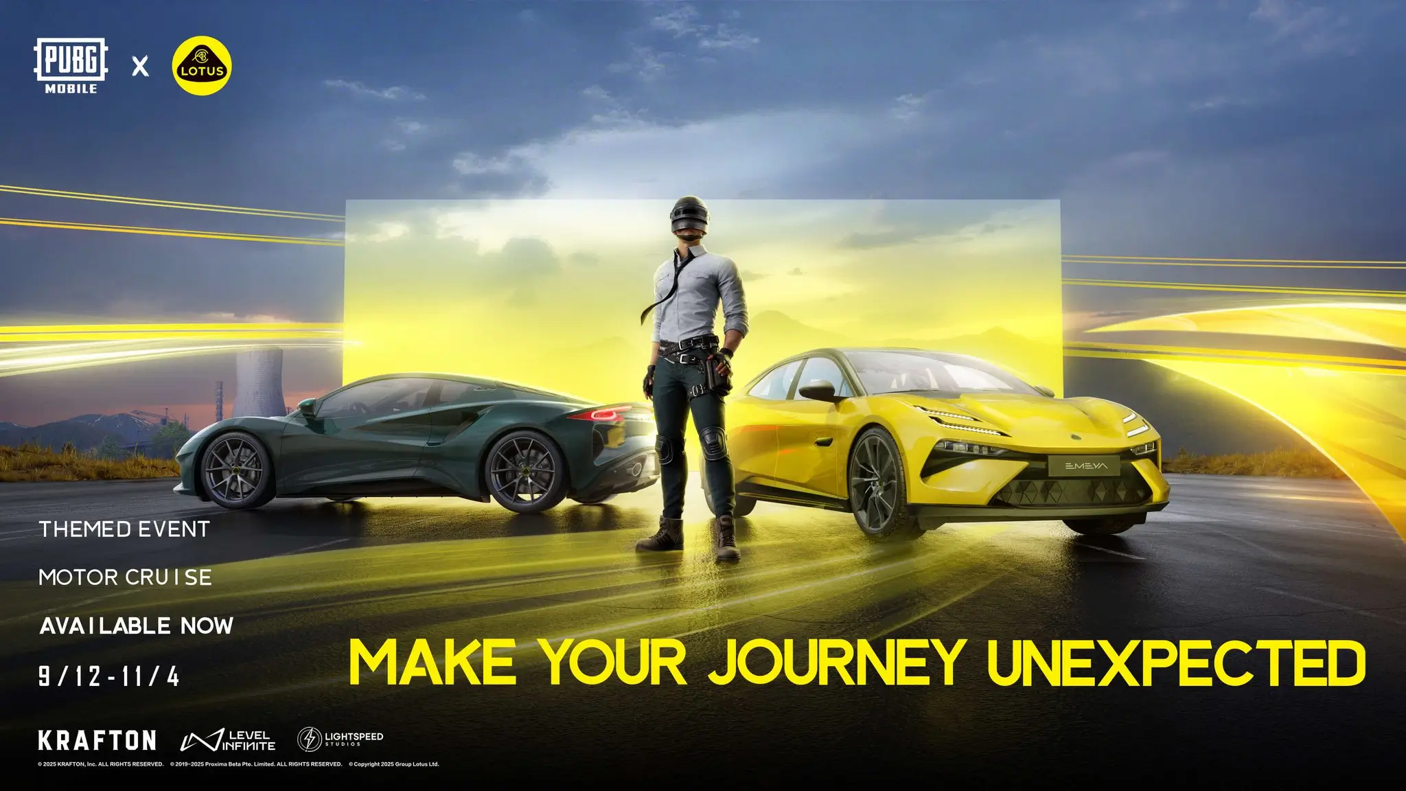 PUBG Mobile Lagi Kolaborasi Sama Lotus Group Bawa Event Motor Cruise Penuh Mobil Ikonik!