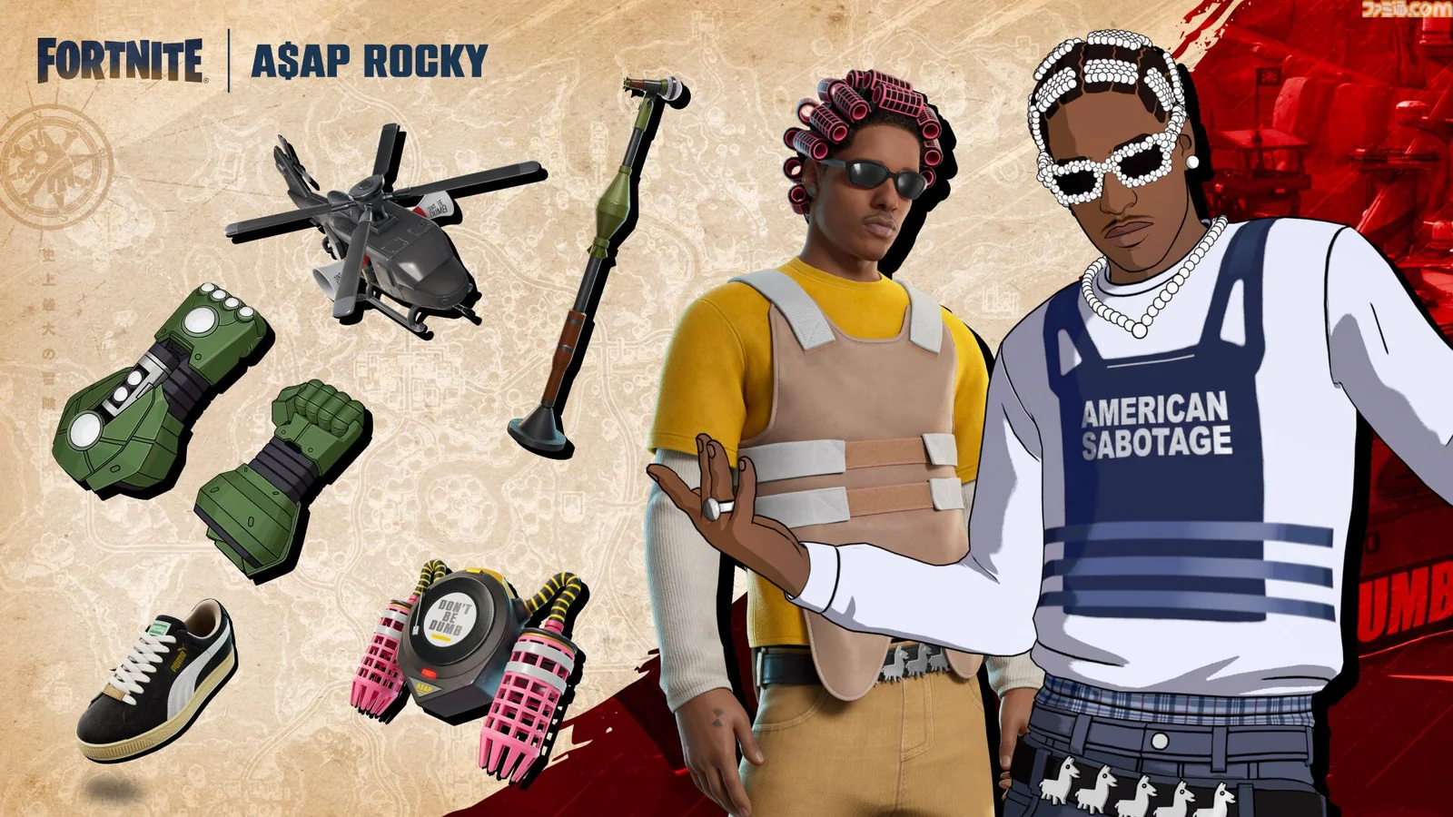 A$AP Rocky di Fortnite: Treasure Hunters - © Epic Games