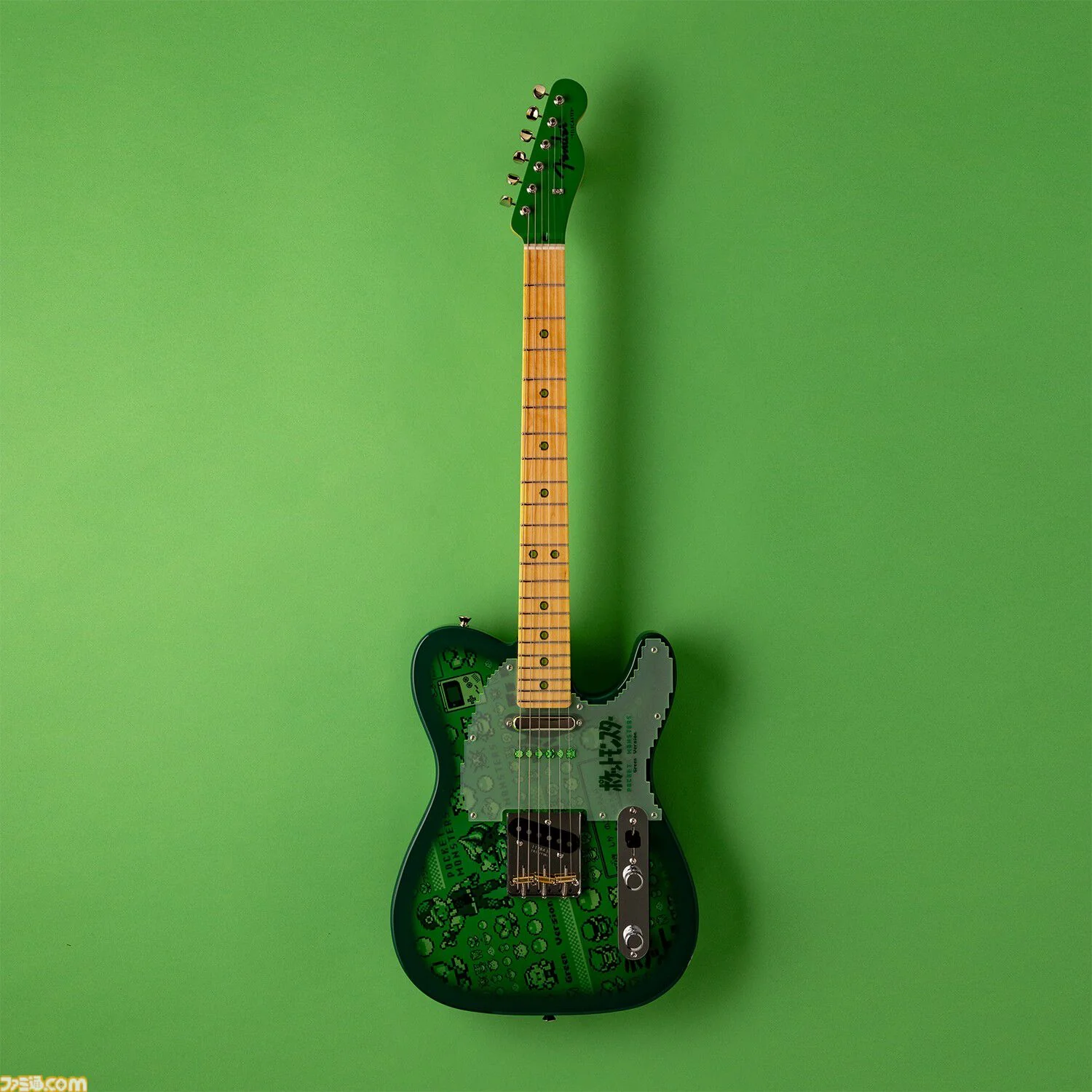 Pokemon x Fender Telecaster Green Version - © Pokemon. © Nintendo/Creatures Inc./GAME FREAK inc.